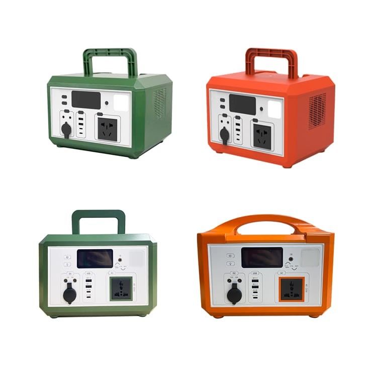 Bateria portátil Lifepo4 de 600w, gerador de energia solar para viagens de acampamento