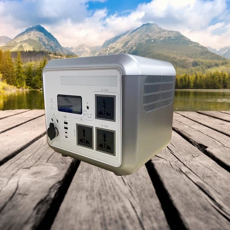 Bateria Lifepo4 de 110 V AC, Estação de Energia Solar Portátil Com Inverter Híbrido Solar
