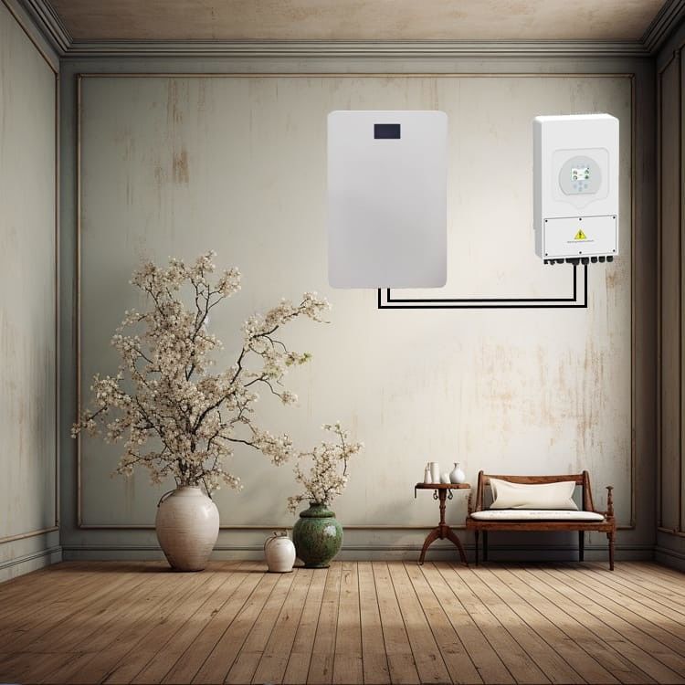 5.12kwh Hybrid Solar Wall Mount Lifepo4 Bateria tudo em um para uso residencial