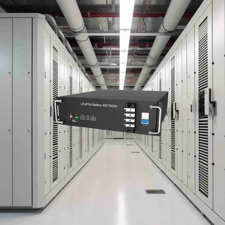 48V 100ah Rack LiFePO4 Bateria Modulo recarregável para armazenamento de energia industrial doméstica