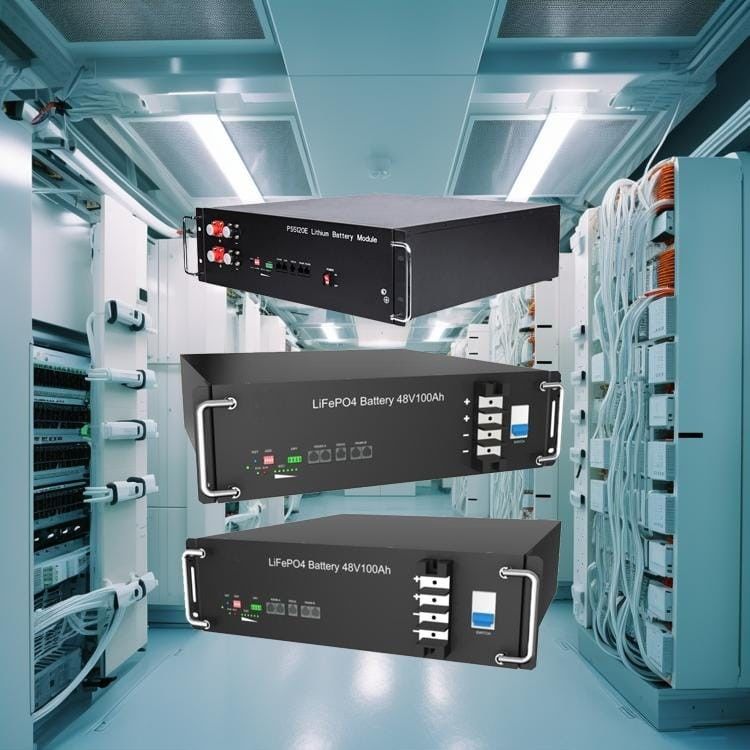 10.24kwh 200Ah Bateria de lítio Lifepo4 Rackmount Bateria de lítio Sistema de armazenamento de energia doméstica