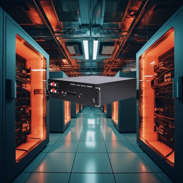 50kWh Alta tensão Lifepo4 Rackmount Bateria de lítio Instalação de armazenamento de energia para fins industriais