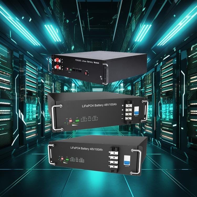 2.56kwh 5.12kwh 10.24kwh 200a Bateria de armazenamento de energia doméstica montada em rack Bateria de lítio montada em rack
