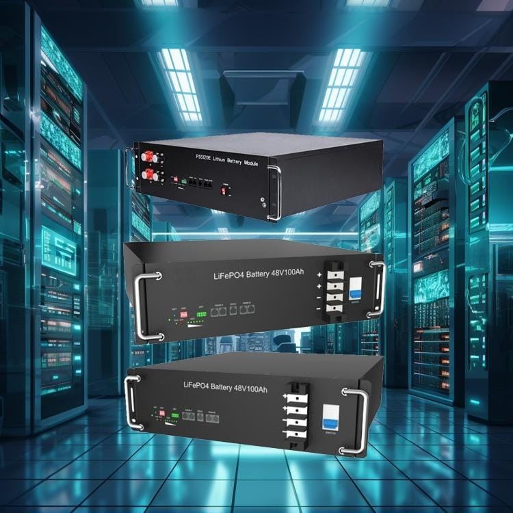 Bateria de lítio montada em rack de armazenamento de energia 51.2V 2.56Kwh 5.12Kwh